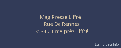 Mag Presse Liffré