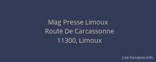 Mag Presse Limoux
