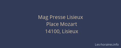 Mag Presse Lisieux