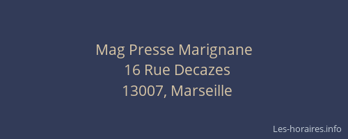 Mag Presse Marignane