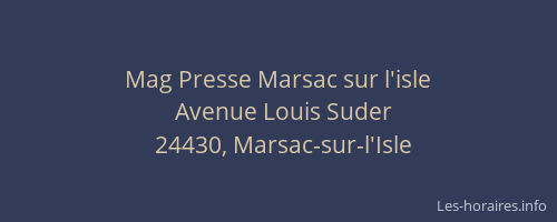 Mag Presse Marsac sur l'isle
