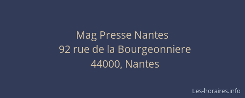 Mag Presse Nantes