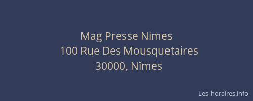 Mag Presse Nimes