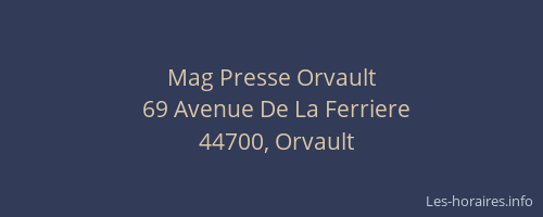 Mag Presse Orvault