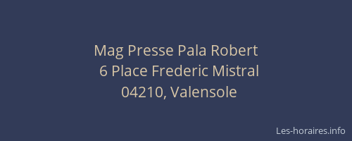 Mag Presse Pala Robert