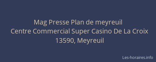 Mag Presse Plan de meyreuil