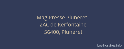 Mag Presse Pluneret