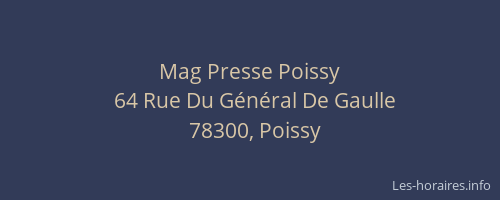 Mag Presse Poissy