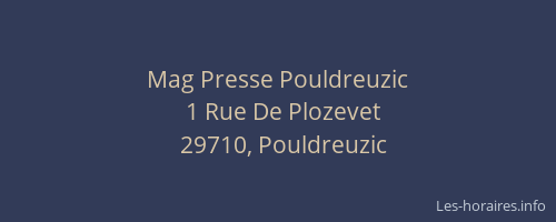 Mag Presse Pouldreuzic