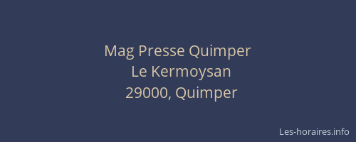 Mag Presse Quimper