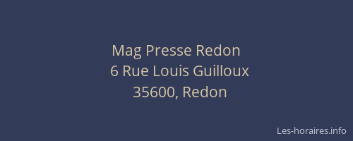 Mag Presse Redon