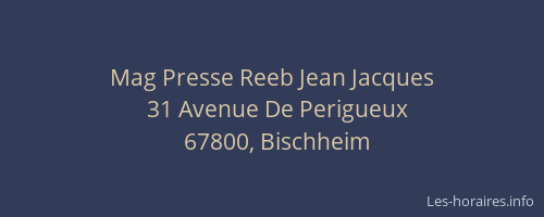 Mag Presse Reeb Jean Jacques