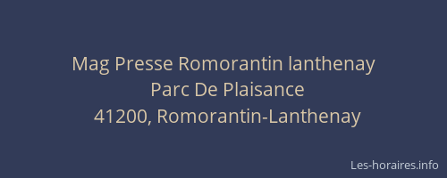 Mag Presse Romorantin lanthenay