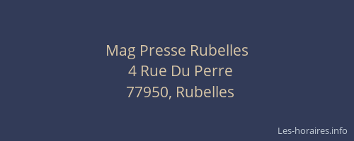 Mag Presse Rubelles