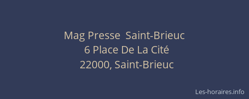 Mag Presse  Saint-Brieuc