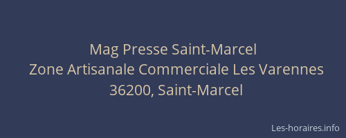 Mag Presse Saint-Marcel