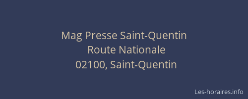 Mag Presse Saint-Quentin