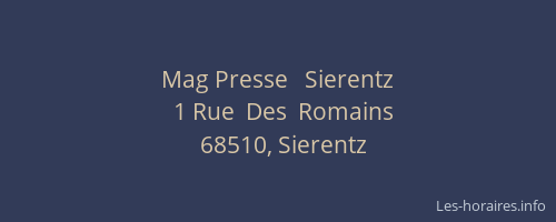 Mag Presse   Sierentz