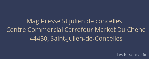 Mag Presse St julien de concelles