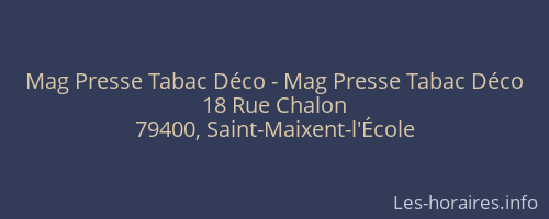 Mag Presse Tabac Déco - Mag Presse Tabac Déco