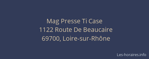 Mag Presse Ti Case