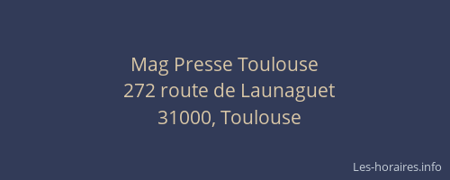 Mag Presse Toulouse