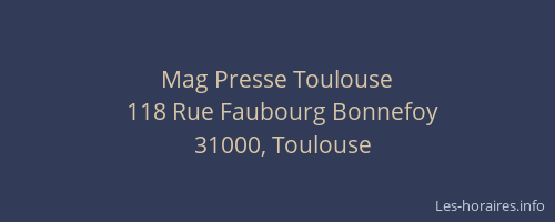 Mag Presse Toulouse