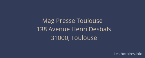 Mag Presse Toulouse