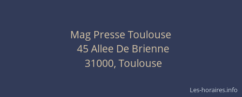 Mag Presse Toulouse