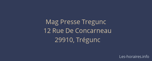 Mag Presse Tregunc