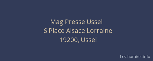 Mag Presse Ussel