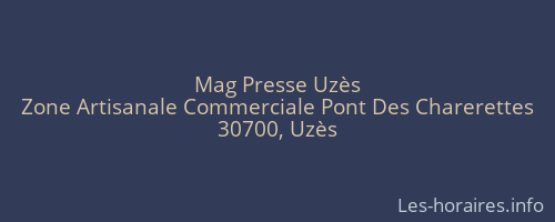 Mag Presse Uzès