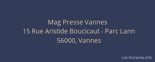 Mag Presse Vannes