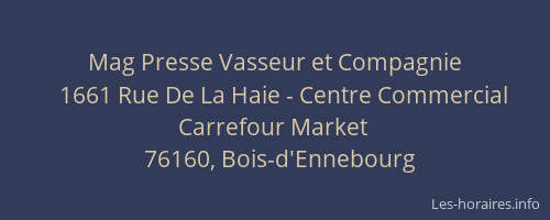 Mag Presse Vasseur et Compagnie