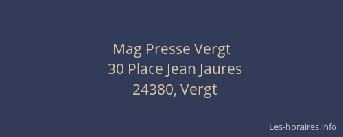 Mag Presse Vergt