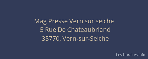 Mag Presse Vern sur seiche