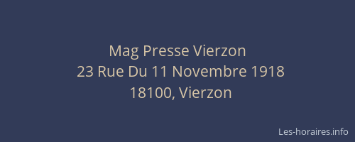 Mag Presse Vierzon