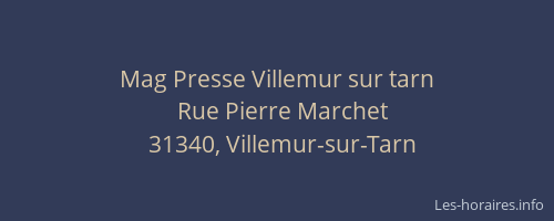 Mag Presse Villemur sur tarn