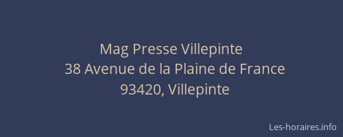 Mag Presse Villepinte