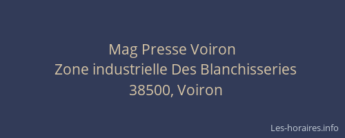 Mag Presse Voiron