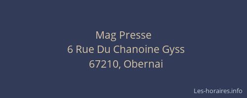 Mag Presse