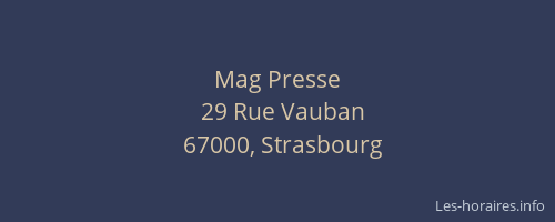 Mag Presse