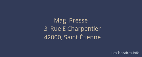 Mag  Presse