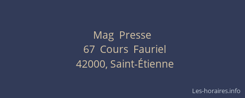 Mag  Presse