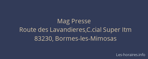 Mag Presse