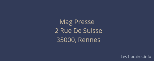 Mag Presse