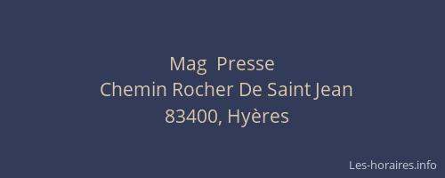 Mag  Presse