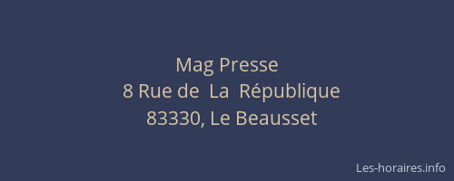 Mag Presse