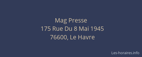 Mag Presse