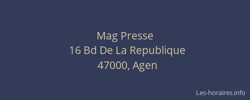 Mag Presse